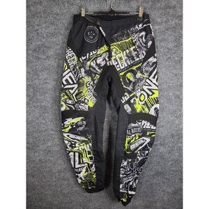 ONeal Element Pant Pants Mens 28 Black Yellow Motocross MX Racing Graphic 2021